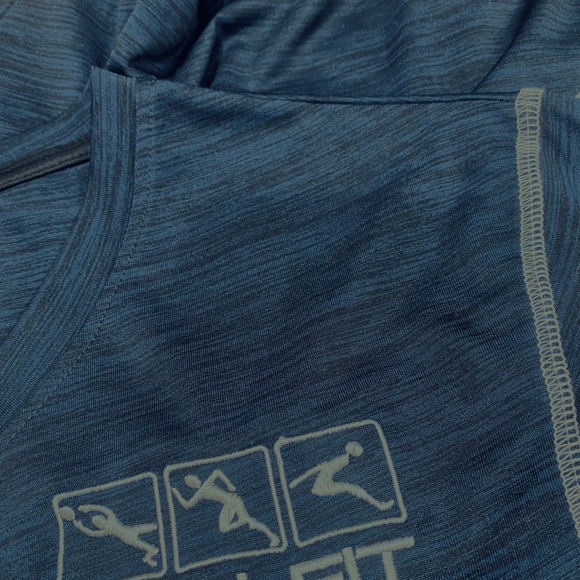 RESET PLATINUM Athletic Active Performance NWT TEE Dark Navy/Black SIZE M - Picture 10 of 11